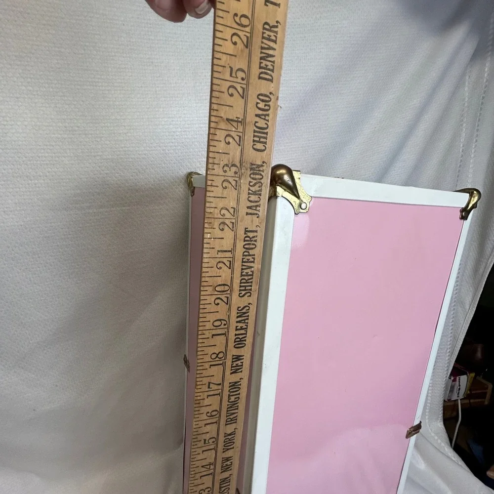 American Girl Collection Pink Doll Trunk Wardrobe Storage Case Vintage Style